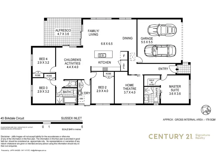 Floorplan of Homely house listing, 45 Birkdale Circuit, Sussex Inlet NSW 2540