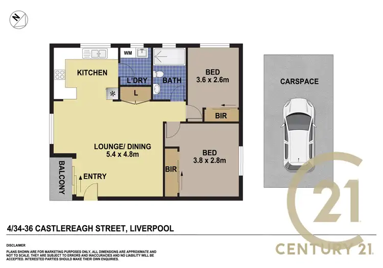 Floorplan of Homely apartment listing, 4/34 Castlereagh Street, Liverpool NSW 2170
