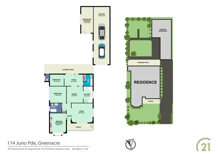 Floorplan of Homely house listing, 114 Juno Parade, Greenacre NSW 2190