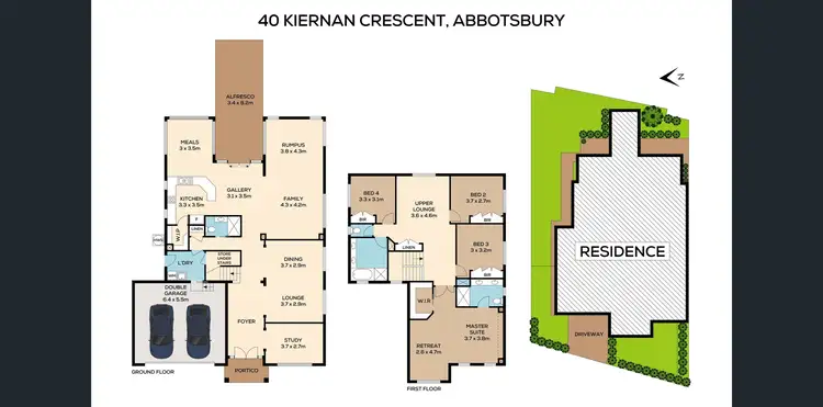 Floorplan of Homely house listing, 40 Kiernan Crescent, Abbotsbury NSW 2176