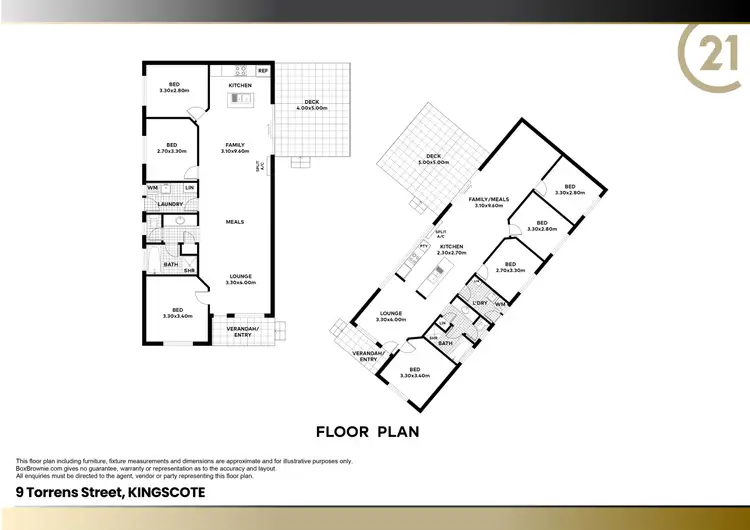 Floorplan of Homely house listing, 9 Torrens Street, Kingscote SA 5223