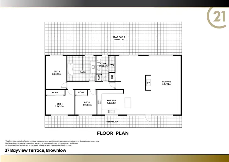 Floorplan of Homely house listing, 37 Bayview Terrace, Brownlow Ki SA 5223