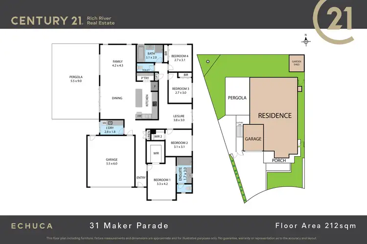 Floorplan of Homely house listing, 31 Maker Parade, Echuca VIC 3564