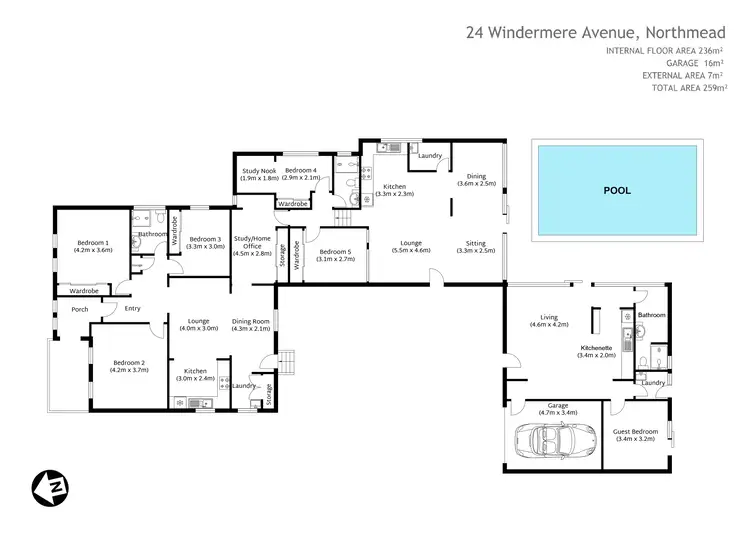 Floorplan of Homely house listing, 24 Windermere Avenue, Northmead NSW 2152
