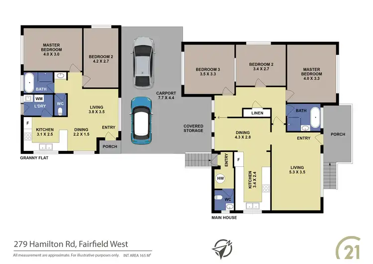 Floorplan of Homely house listing, 279 Hamilton Road, Fairfield West NSW 2165
