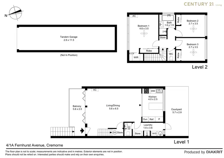Floorplan of Homely townhouse listing, 4/1A Fernhurst Avenue, Cremorne NSW 2090