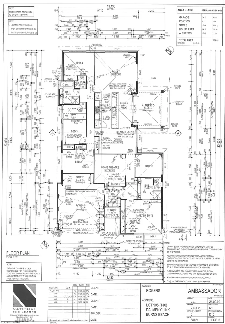 Floorplan of Homely house listing, 10 Dalmeny Link, Burns Beach WA 6028