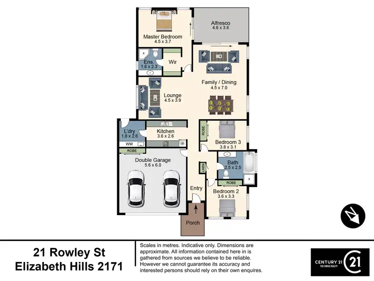 Floorplan of Homely house listing, 21 Rowley Street, Elizabeth Hills NSW 2171