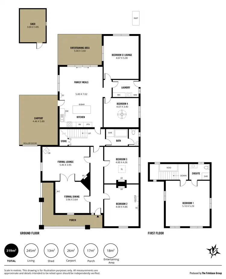 Floorplan of Homely house listing, 35 Byron Road, Black Forest SA 5035