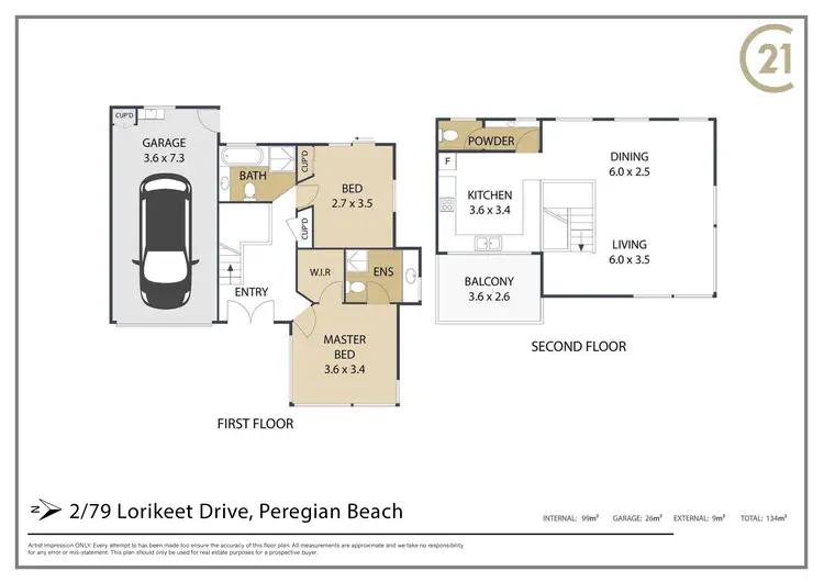 Floorplan of Homely unit listing, 2/79 Lorikeet Drive, Peregian Beach QLD 4573