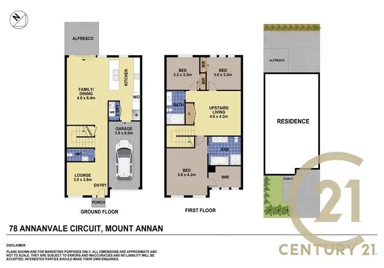 Floorplan of Homely townhouse listing, 78 Annanvale Circuit, Mount Annan NSW 2567