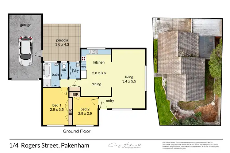 Floorplan of Homely unit listing, 1/4 Rogers Street, Pakenham VIC 3810