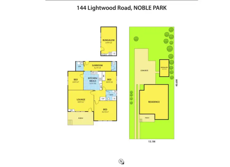 Floorplan of Homely house listing, 144 Lightwood Road, Noble Park VIC 3174