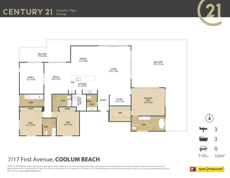 Floorplan of Homely apartment listing, 7/17 First Avenue, Coolum Beach QLD 4573