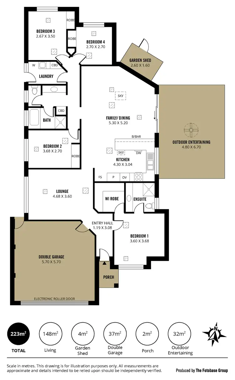 Floorplan of Homely house listing, 4 Partalunga Circuit, Woodcroft SA 5162