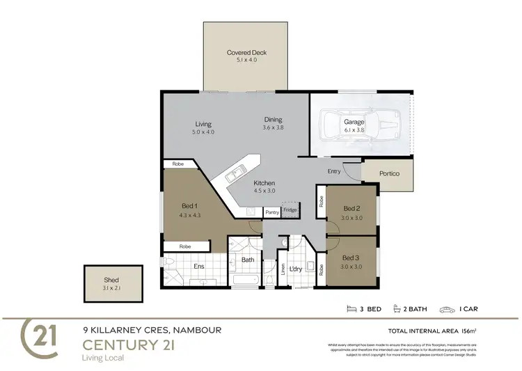 Floorplan of Homely house listing, 9 Killarney Crescent, Nambour QLD 4560