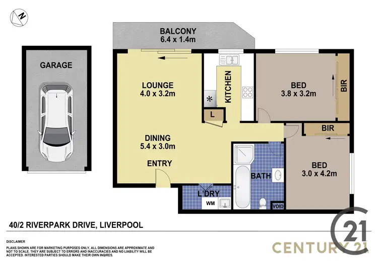 Floorplan of Homely unit listing, 40/2 Riverpark Drive, Liverpool NSW 2170