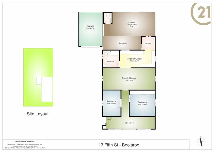 Floorplan of Homely house listing, 13 Fifth Street, Boolaroo NSW 2284