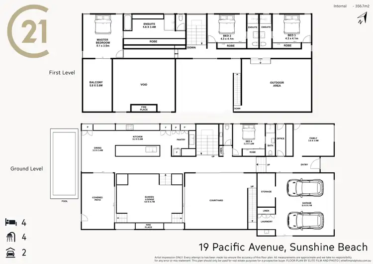 Floorplan of Homely house listing, 19 Pacific Avenue, Sunshine Beach QLD 4567