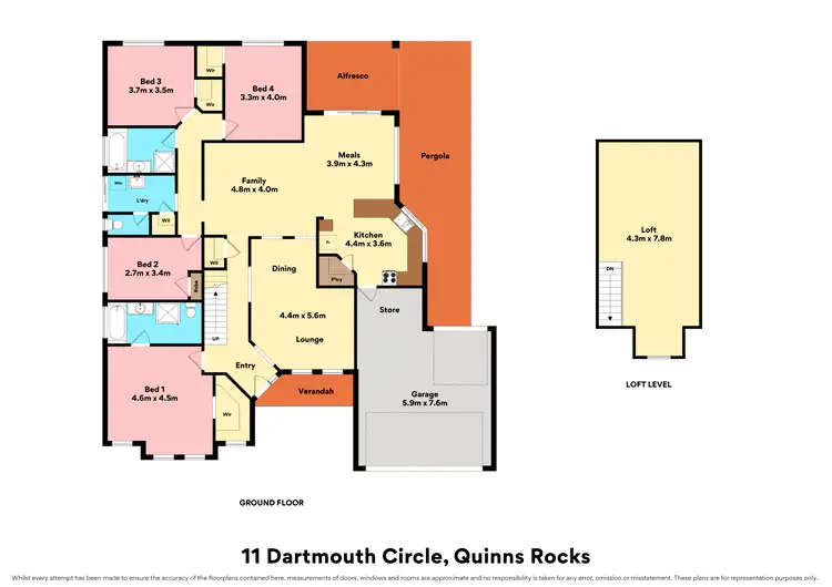 Floorplan of Homely house listing, 11 Dartmouth Circle, Quinns Rocks WA 6030