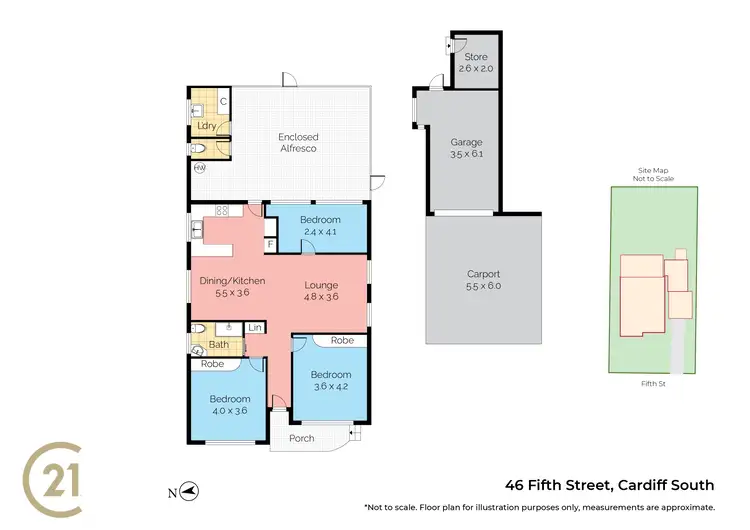 Floorplan of Homely house listing, 46 Fifth Street, Cardiff South NSW 2285