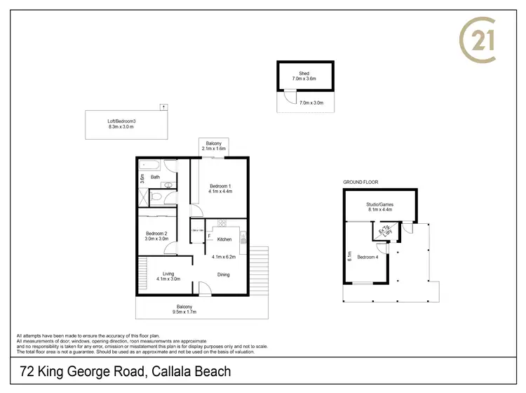 Floorplan of Homely house listing, 72 King George Street, Callala Beach NSW 2540