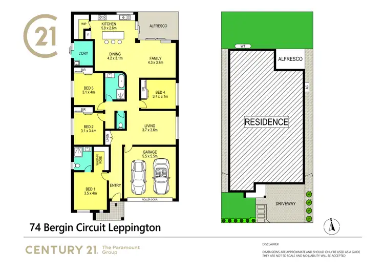 Floorplan of Homely house listing, 74 Bergin Circuit, Leppington NSW 2179