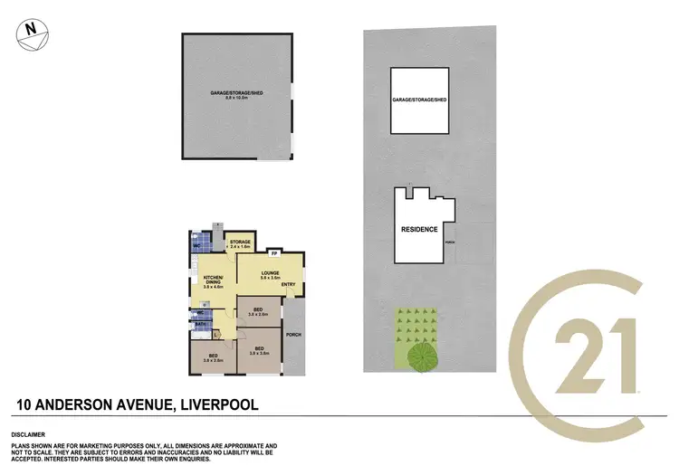 Floorplan of Homely house listing, 10 Anderson Avenue, Liverpool NSW 2170