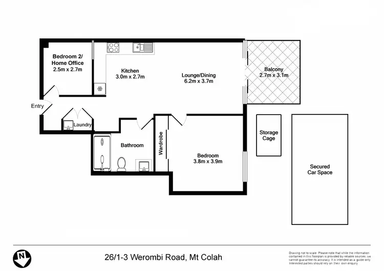 Floorplan of Homely apartment listing, 26/1-3 Werombi Road, Mount Colah NSW 2079