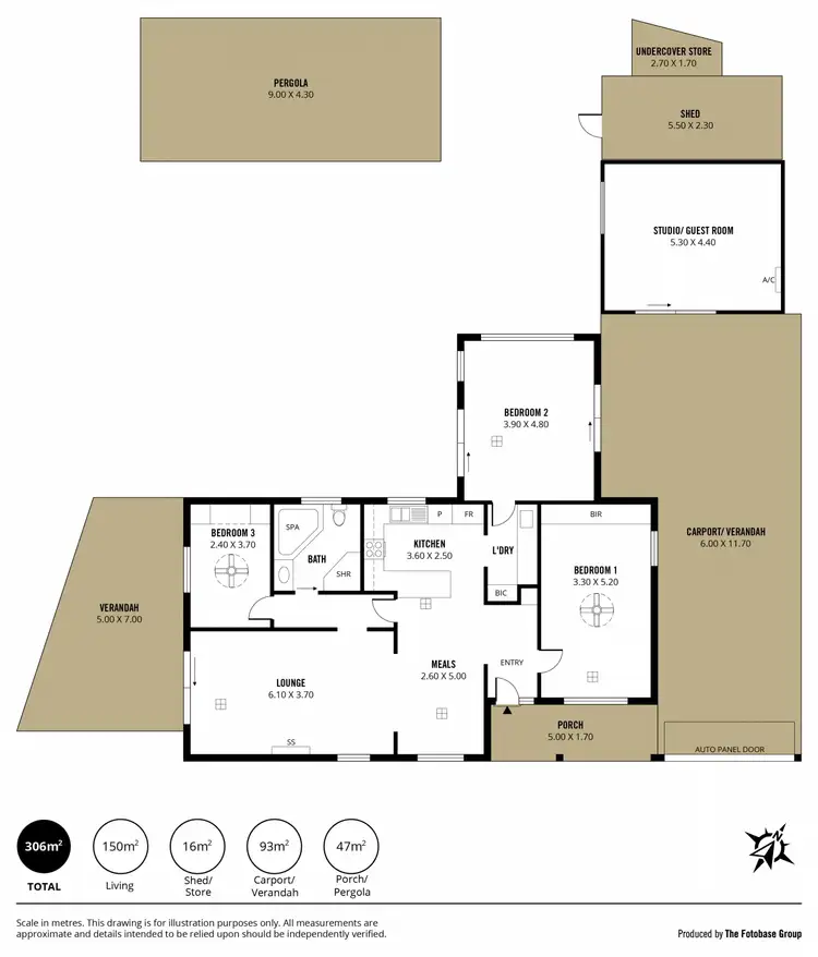 Floorplan of Homely house listing, 24 Rains Drive, Pooraka SA 5095