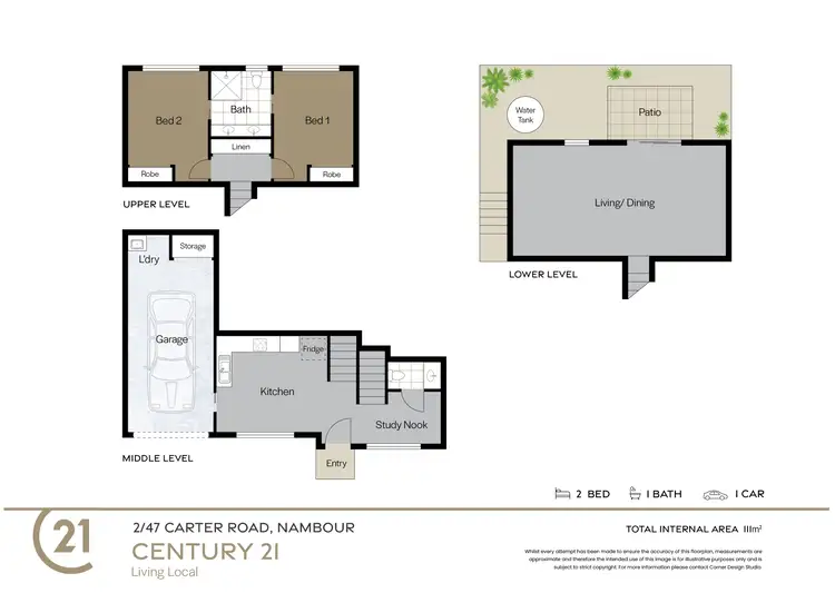 Floorplan of Homely unit listing, 2-47 Carter Road, Nambour QLD 4560