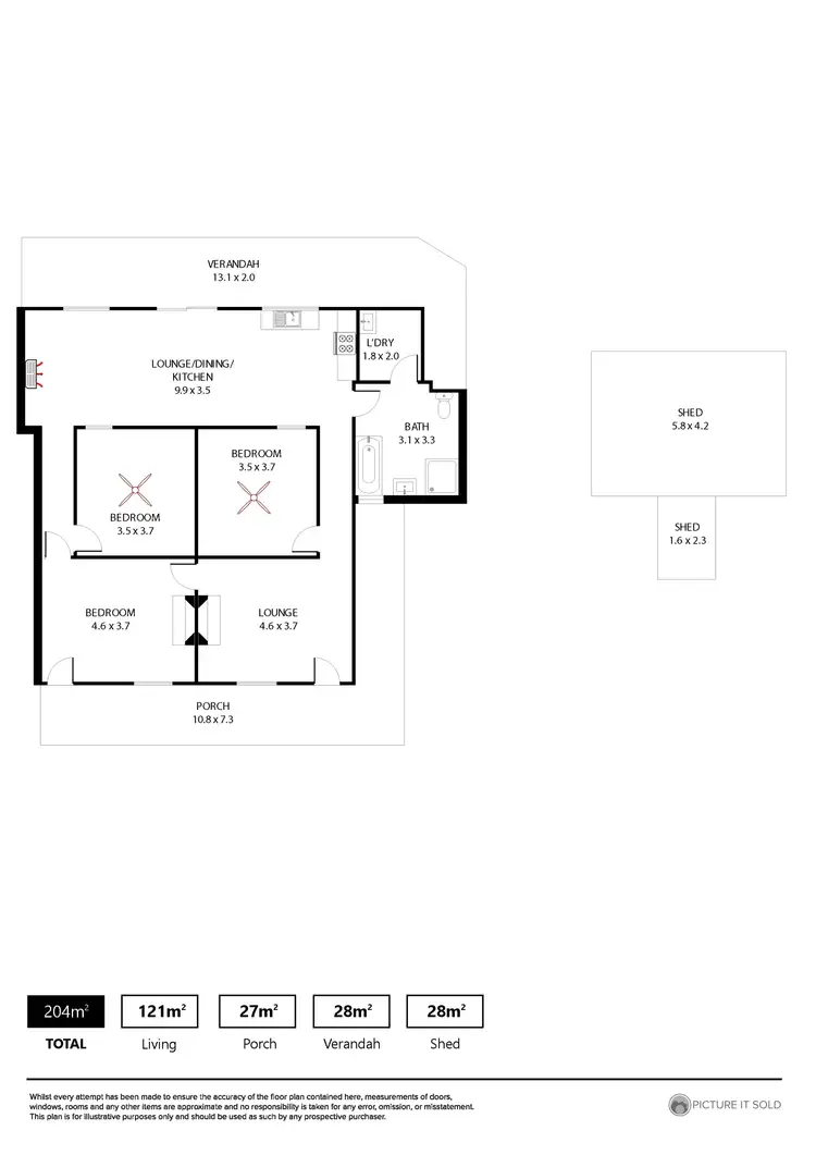 Floorplan of Homely house listing, 7-9 Nottingham Street, Kapunda SA 5373