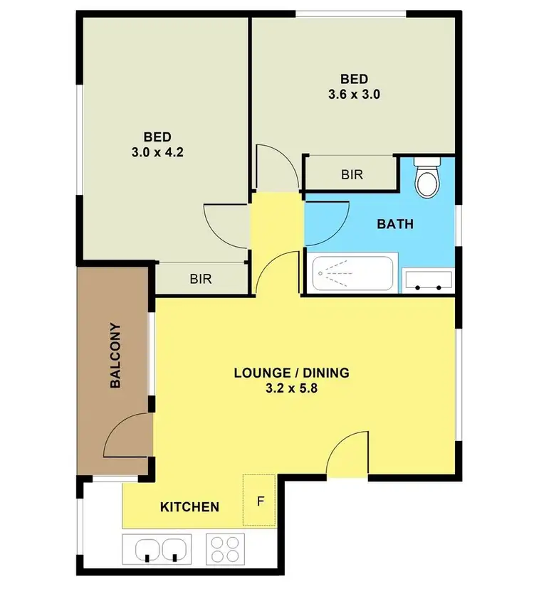 Floorplan of Homely unit listing, 14/104-108 Springvale Road, Springvale VIC 3171
