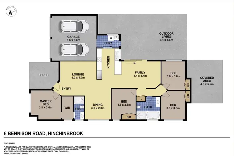 Floorplan of Homely house listing, 6 Bennison Road, Hinchinbrook NSW 2168