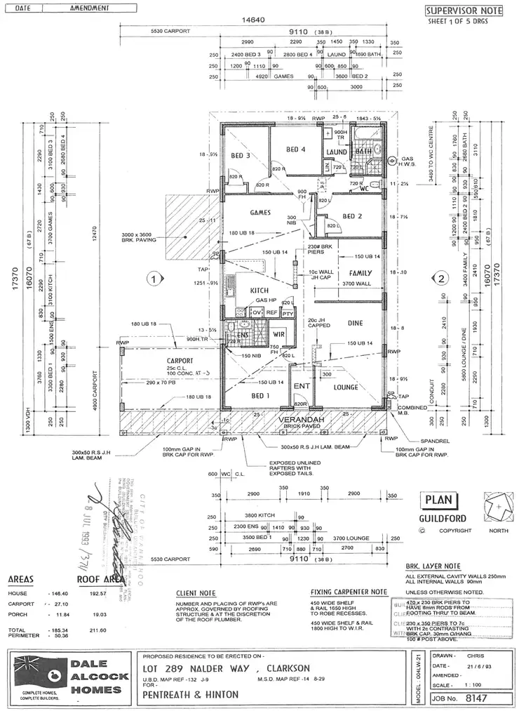 Floorplan of Homely house listing, 6 Nalder Way, Clarkson WA 6030