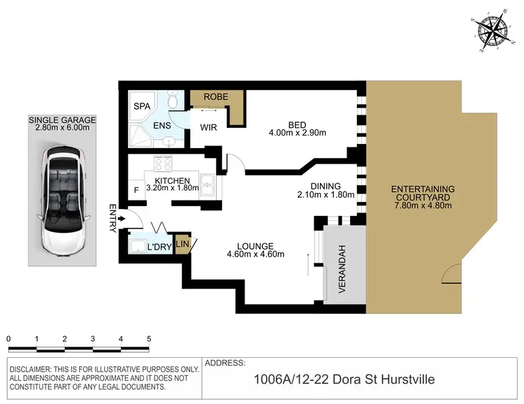 Floorplan of Homely apartment listing, 6A/12-22 Dora Street, Hurstville NSW 2220