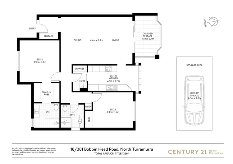 Floorplan of Homely retirement listing, 18/381 Bobbin Head Road, Turramurra NSW 2074