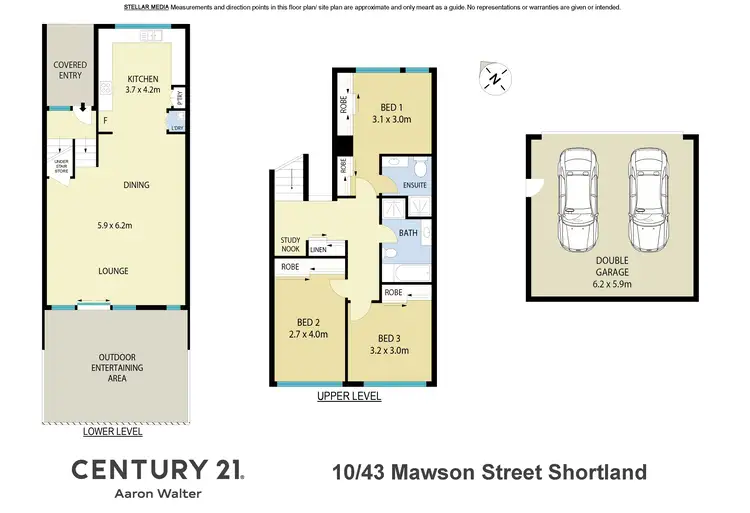 Floorplan of Homely townhouse listing, 10/43 Mawson Street, Shortland NSW 2307