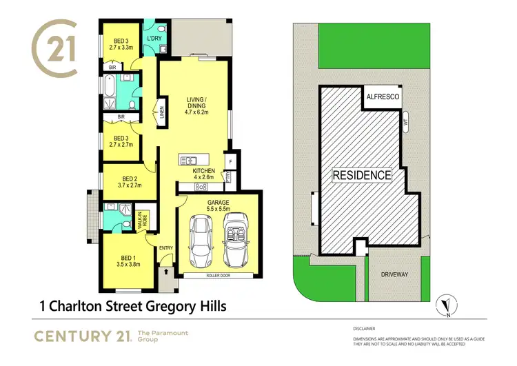 Floorplan of Homely house listing, 1 Charlton Street, Gregory Hills NSW 2557