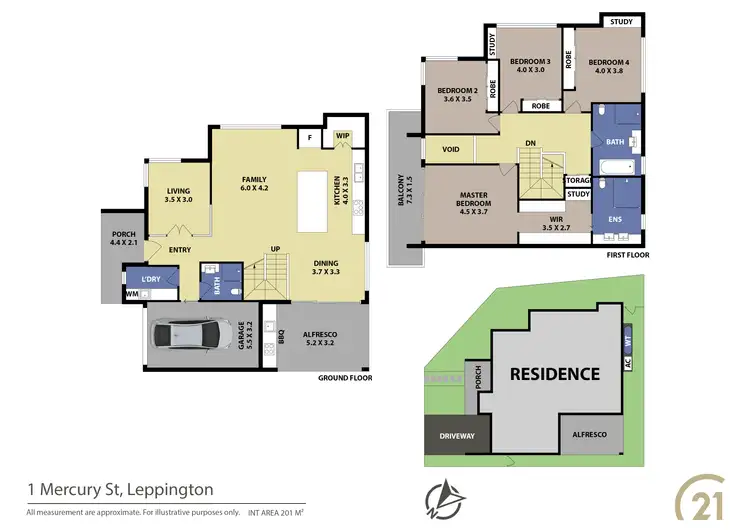 Floorplan of Homely house listing, 1 Mercury Street, Leppington NSW 2179