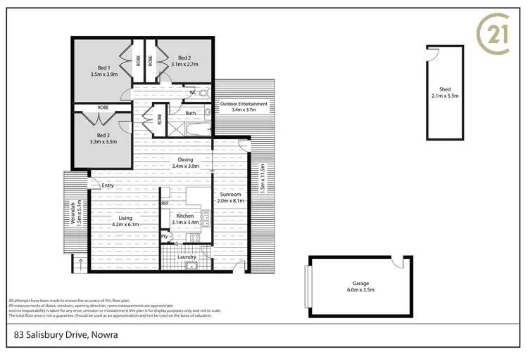 Floorplan of Homely house listing, 83 Salisbury Drive, Nowra NSW 2541