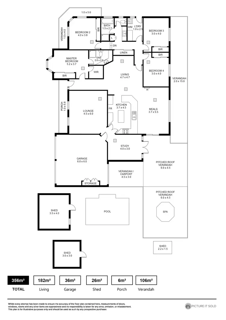 Floorplan of Homely house listing, 5 Lipson Reach Road, Gulfview Heights SA 5096