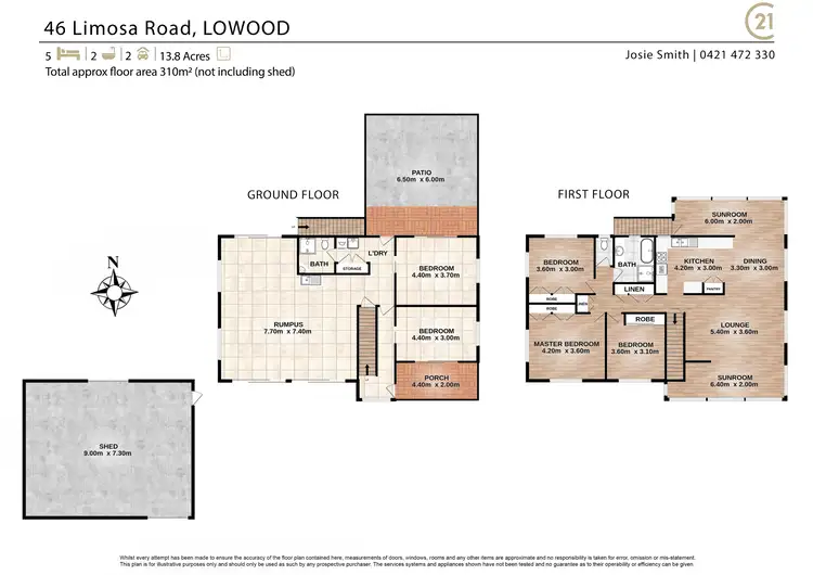 Floorplan of Homely rural property listing, 46 Limosa Road, Lowood QLD 4311