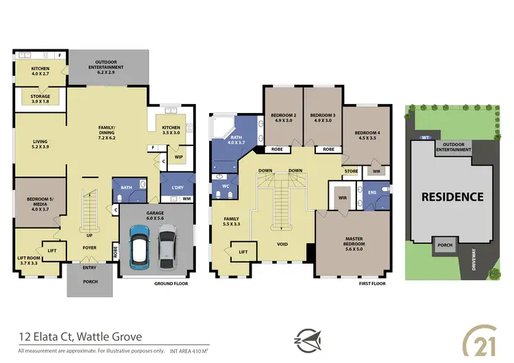 Floorplan of Homely house listing, 12 Elata Court, Wattle Grove NSW 2173