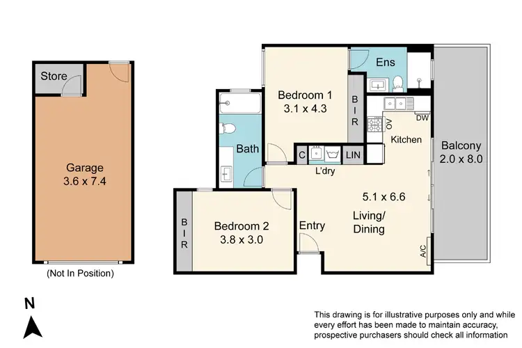 Floorplan of Homely apartment listing, 107 Nada Way, Carrum Downs VIC 3201