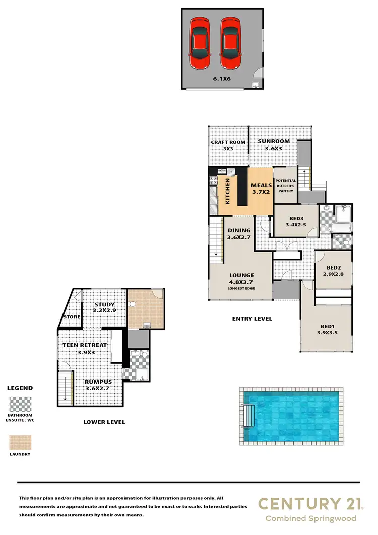 Floorplan of Homely house listing, 13 Moore Street, Blaxland NSW 2774