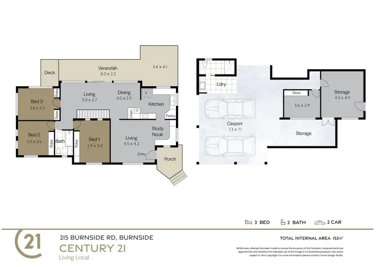 Floorplan of Homely house listing, 215 Burnside Road, Burnside QLD 4560