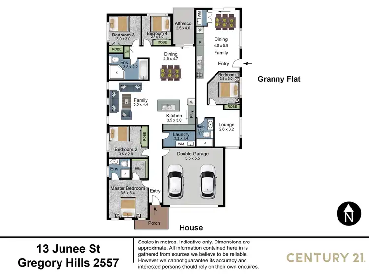 Floorplan of Homely house listing, 13 Junee Street, Gregory Hills NSW 2557