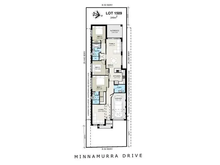Floorplan of Homely house listing, 33 Minnamurra Drive, Gregory Hills NSW 2557