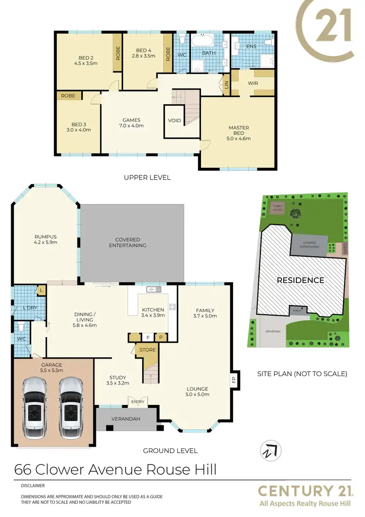 Floorplan of Homely house listing, 66 Clower Avenue, Rouse Hill NSW 2155